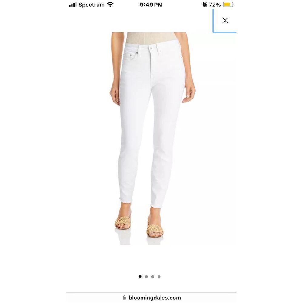 Vineyard Vines Women's High Rise Skinny Jeans White Size 4